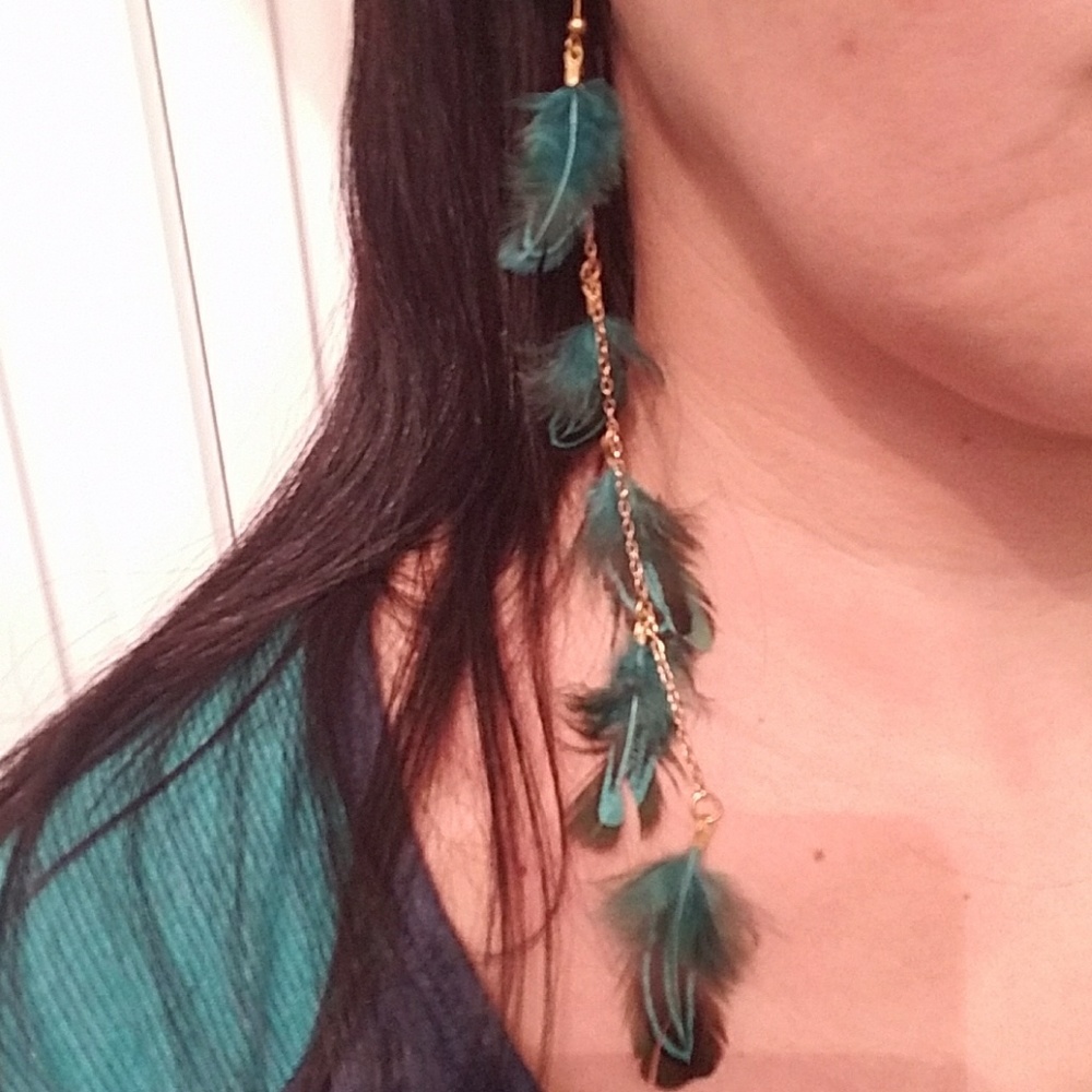 H&M Bohemian Feathers Earrings